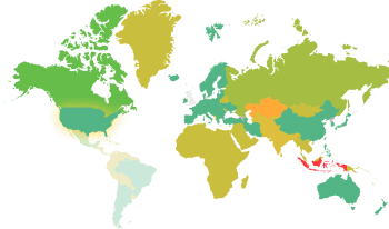 Embedded emissions by country of origin