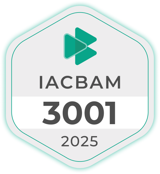 IACBAM 3001 certification badge